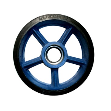 Rubber Castor Wheel Duty Velg Besi Cor (Light Duty)